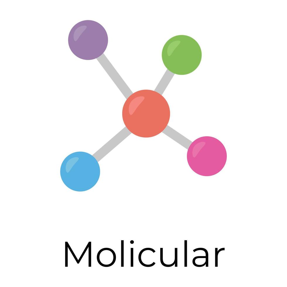 modieus moleculair structuur vector