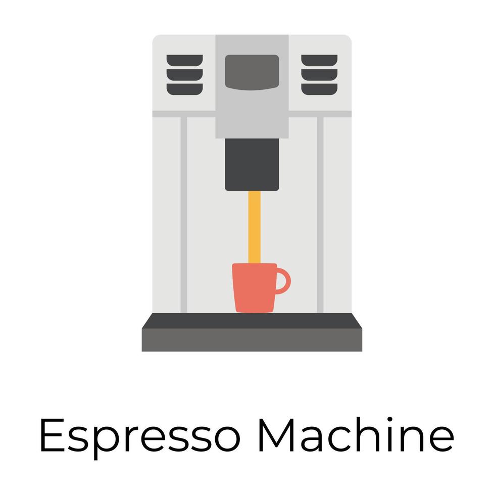 modieus espresso machine vector