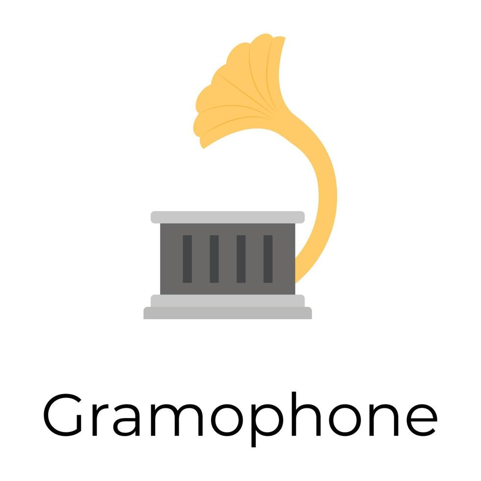 trendy grammofoonconcepten vector