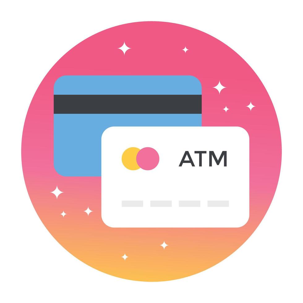 trendy creditcard vector