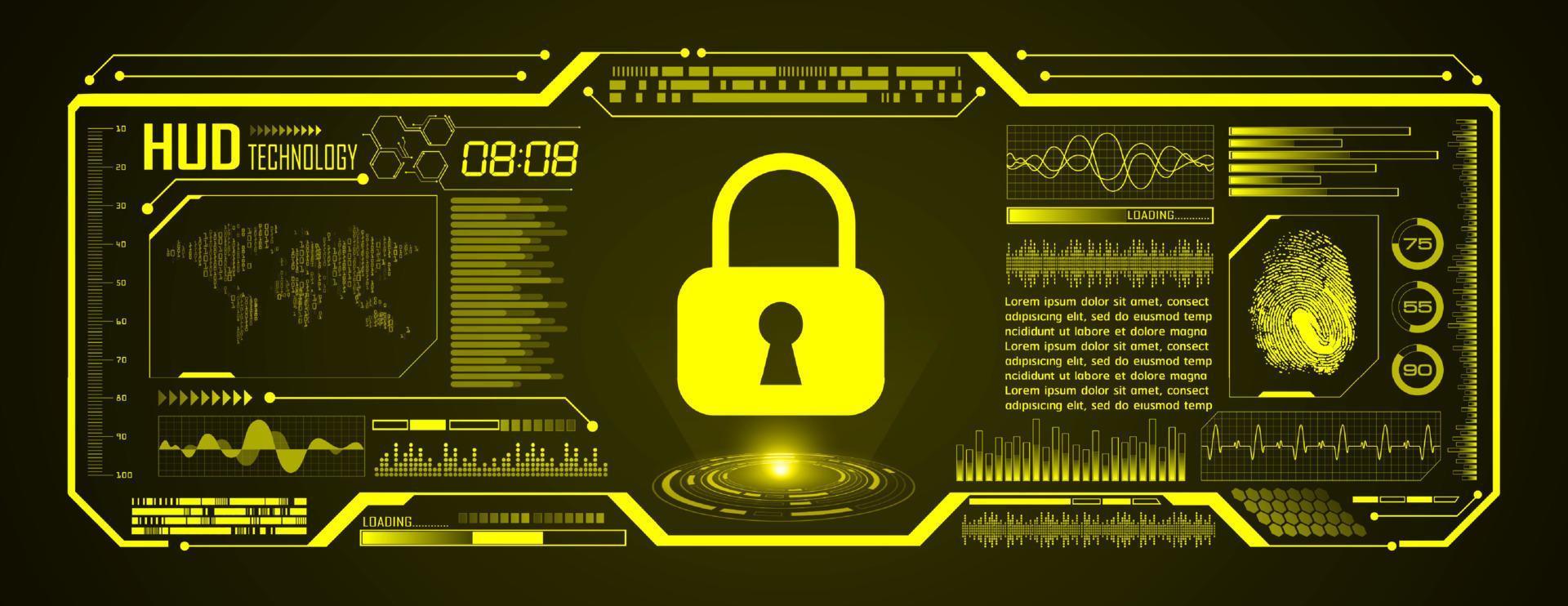 modern hud technologie scherm achtergrond vector