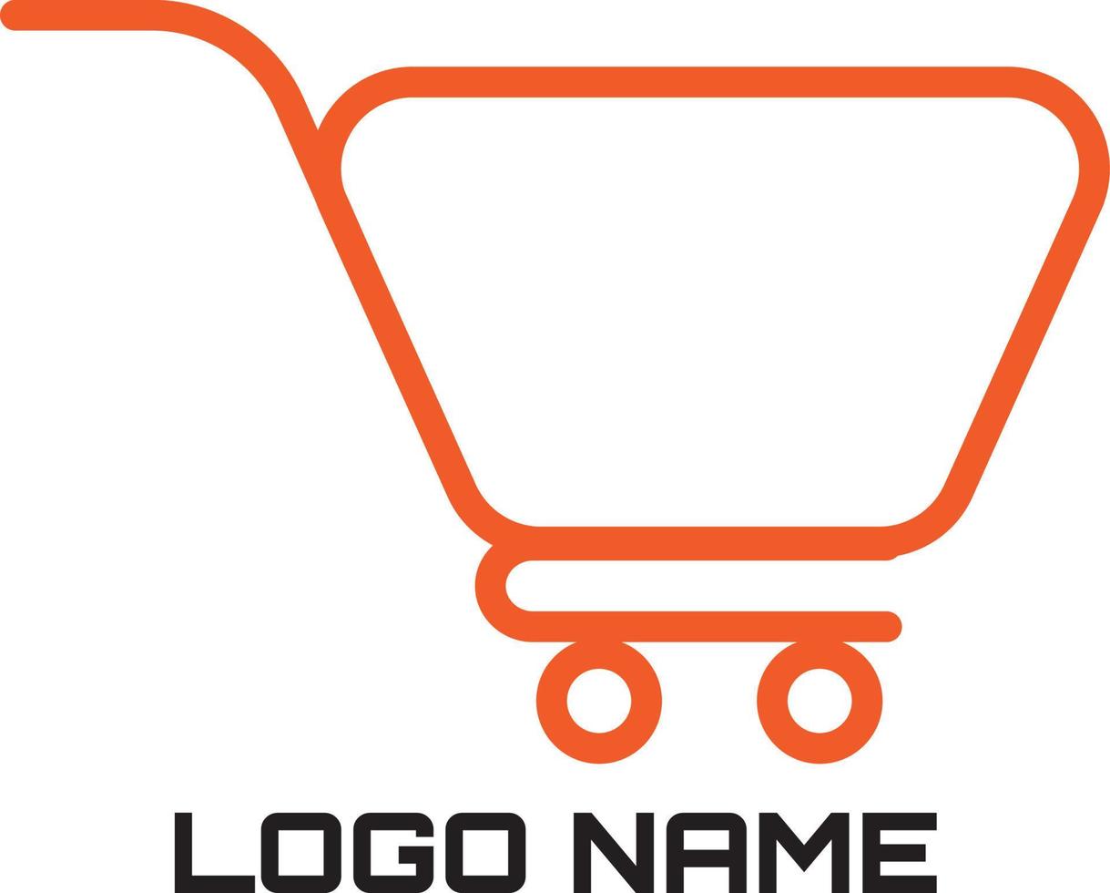 boodschappen doen tabel logo ontwerp vrij vector