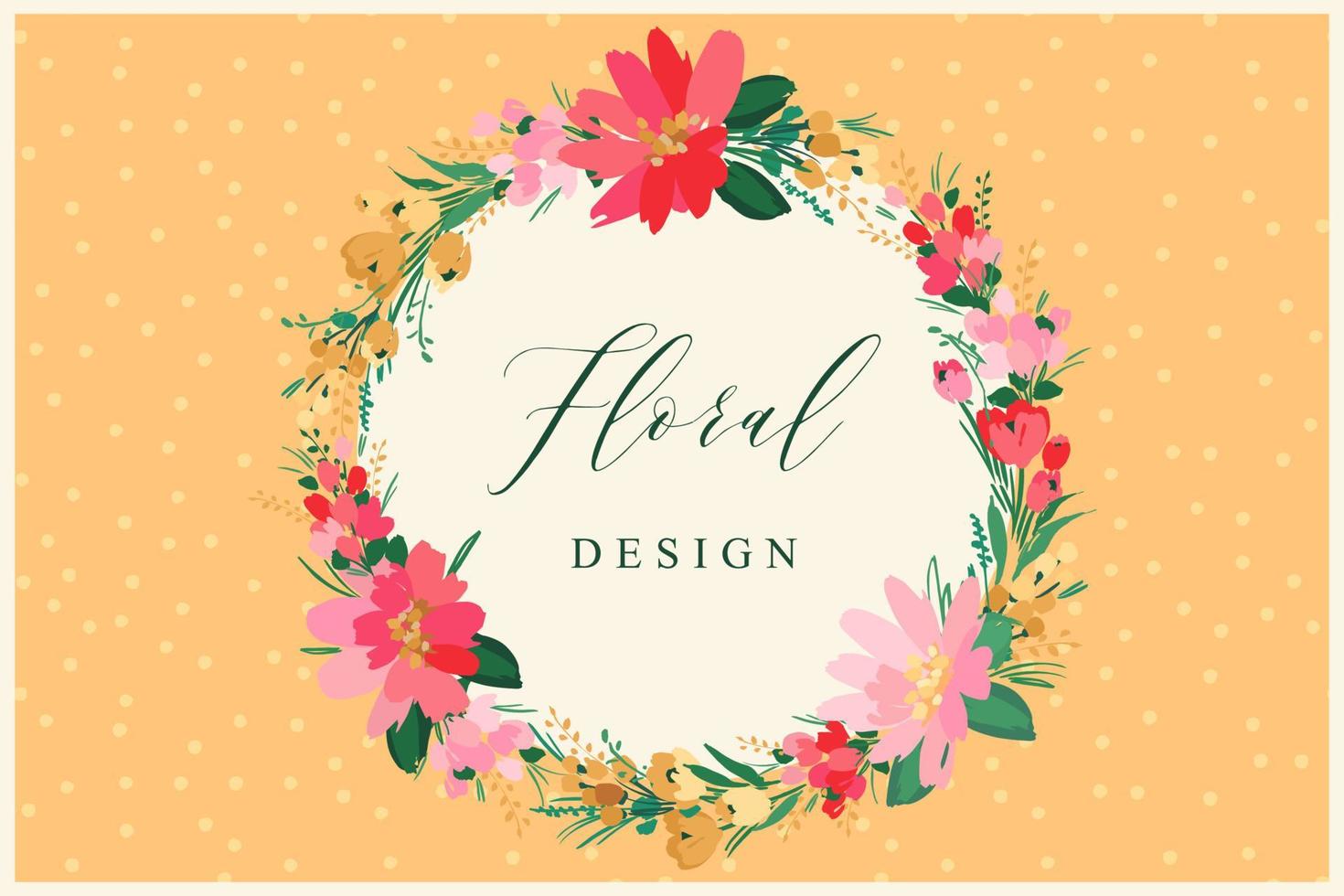 vector bloemen ontwerp. sjabloon voor kaart, poster, folder, omslag, huis decor en andere gebruiken.
