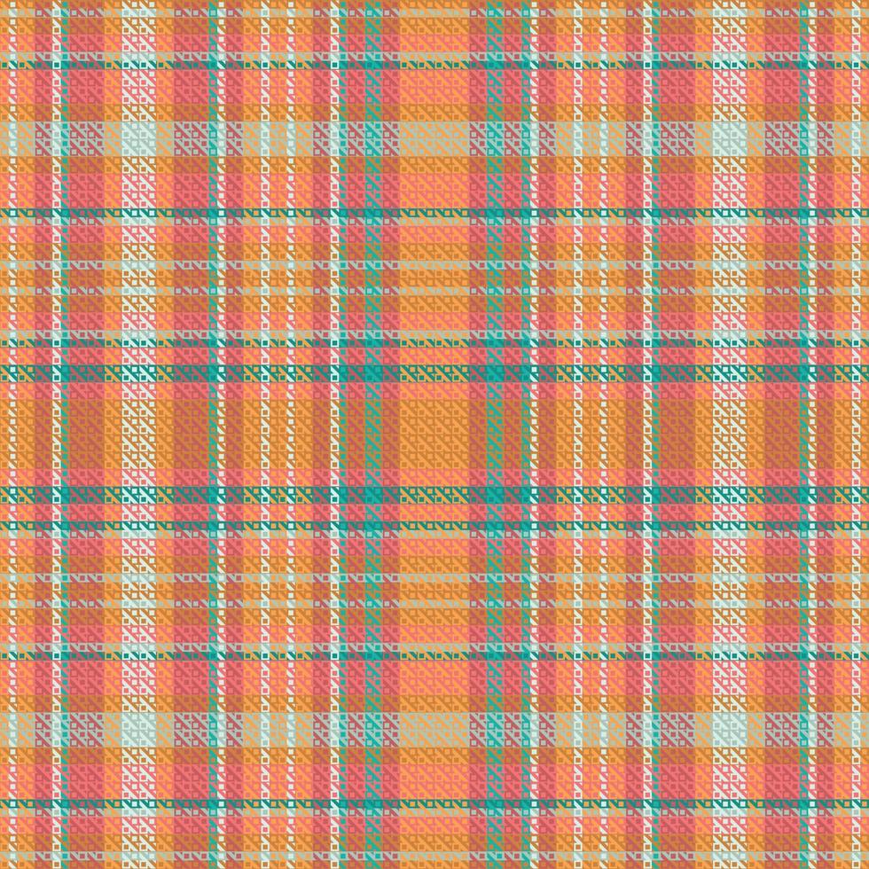 Schotse ruit of plaid retro kleur patroon. vector