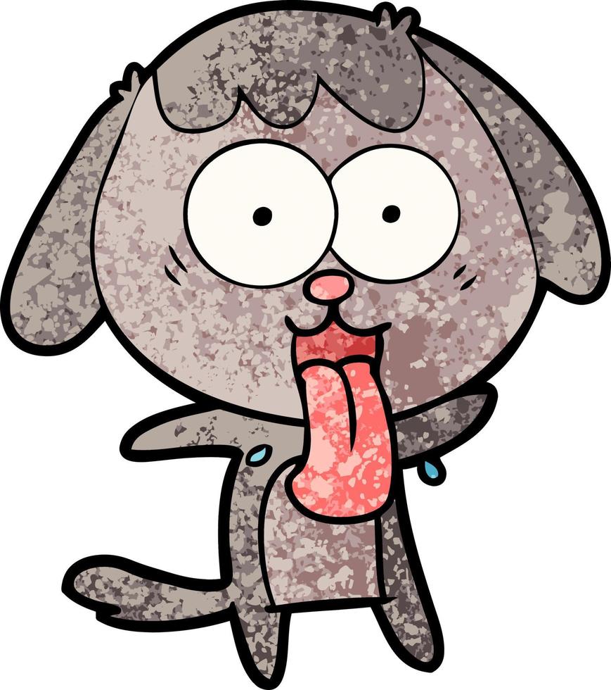 vector hond karakter in tekenfilm stijl