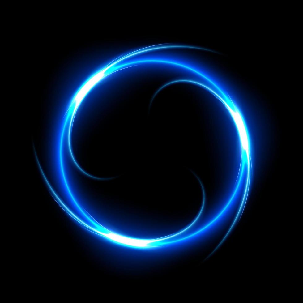 abstract blauw ring lijn van licht achtergrond. vector illustratie
