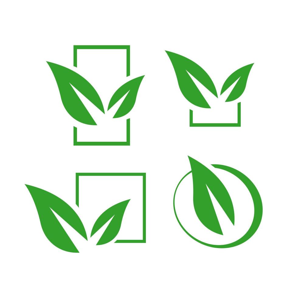 eco groen logo. eco vriendelijk vector illustratie een milieuvriendelijk icoon