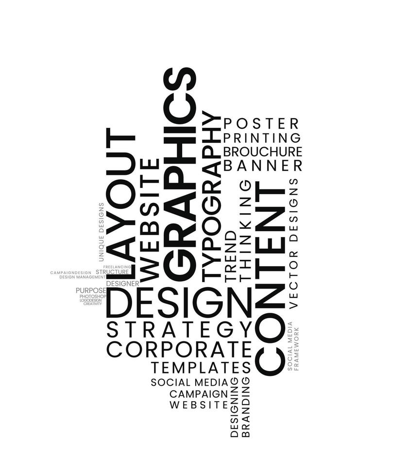 typografie voorbeeld kunst in vector
