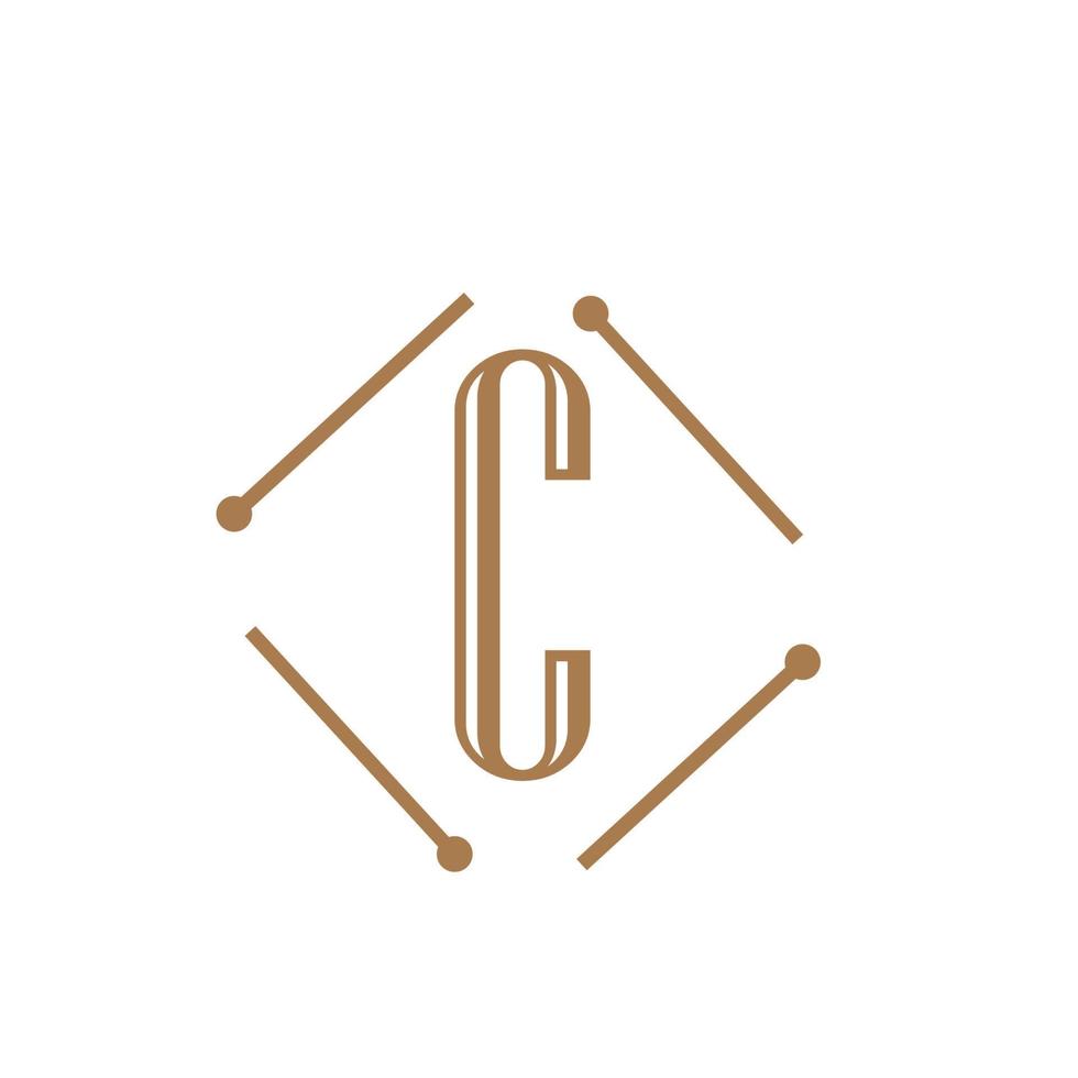 letter c logo sjabloon vector pictogram ontwerp