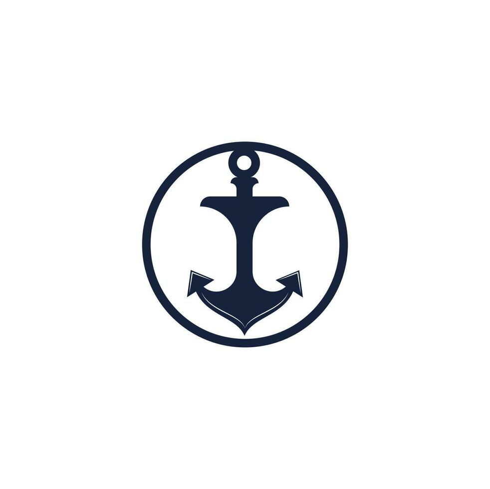 anker logo en symbool sjabloon pictogrammen vector