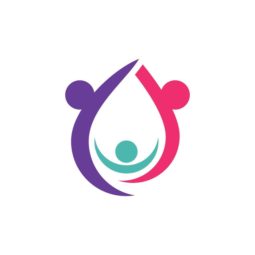 community-, netwerk- en sociaal logo-ontwerp vector
