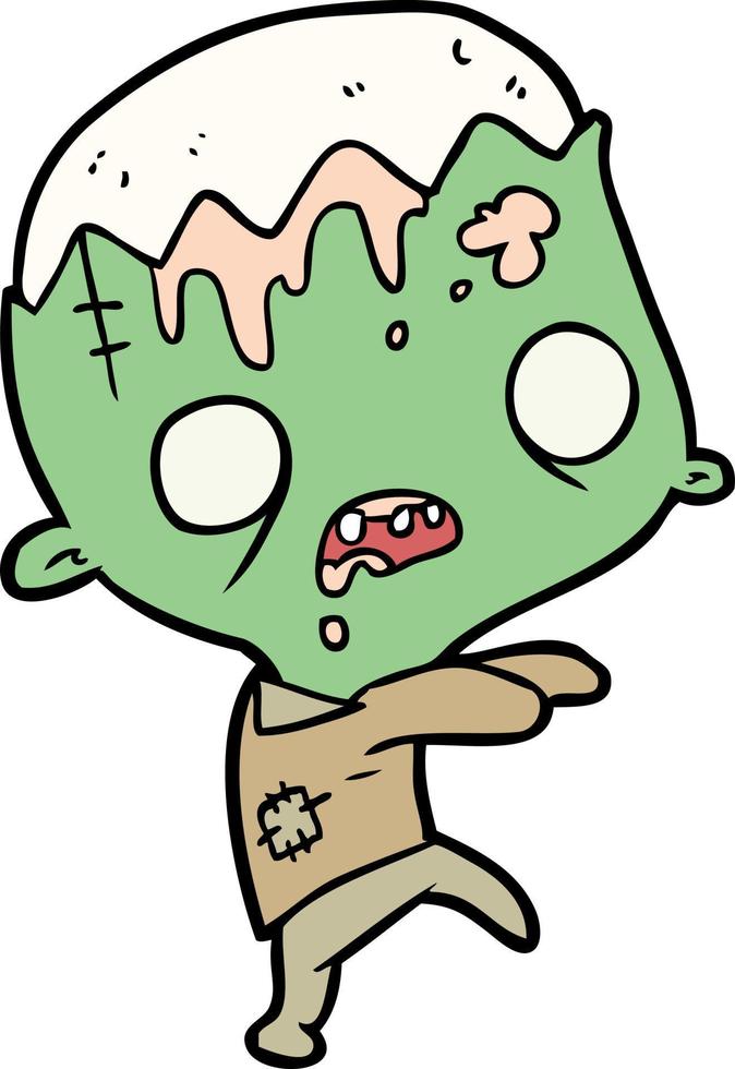 tekenfilm eng zombie vector