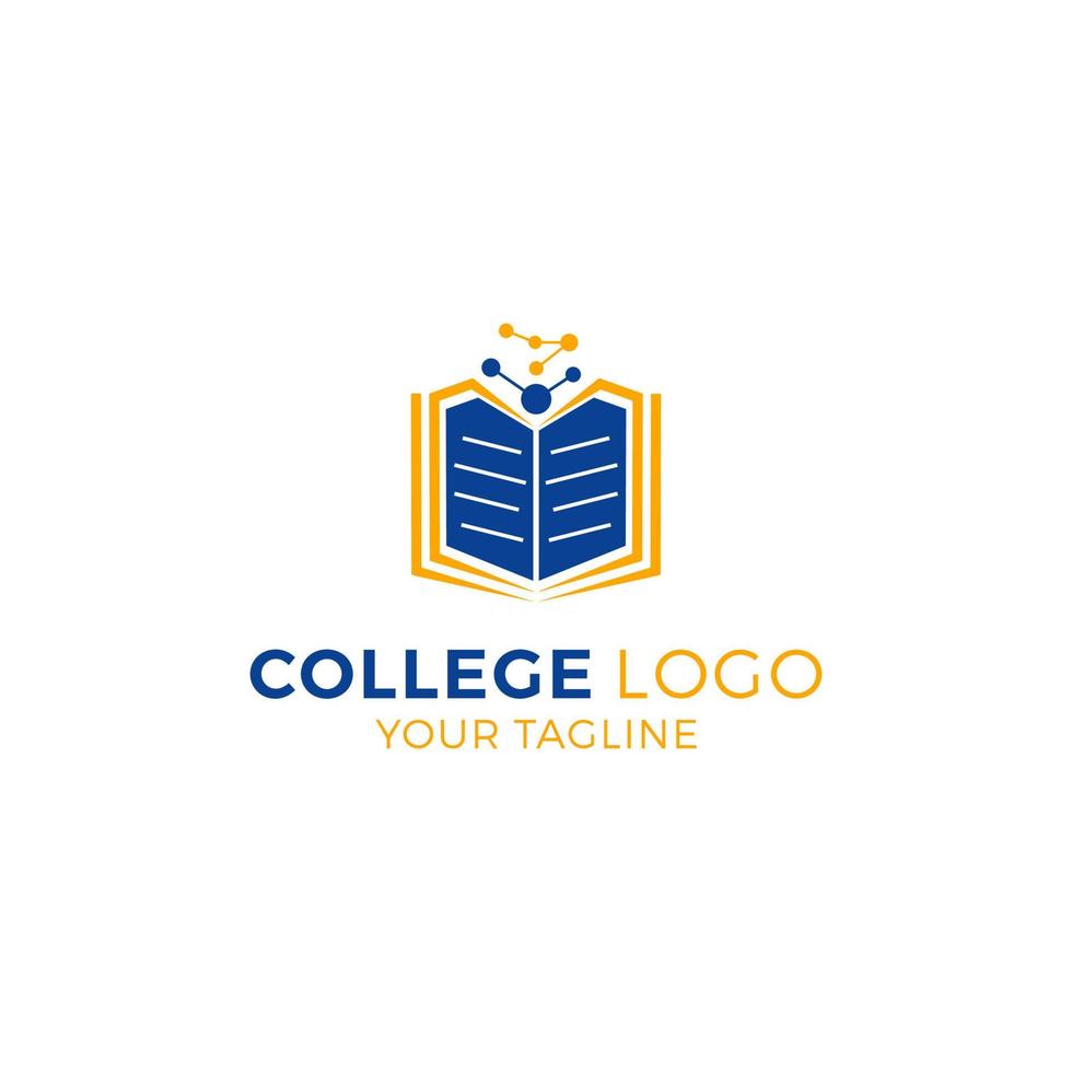 Universiteit college logo vector sjabloon