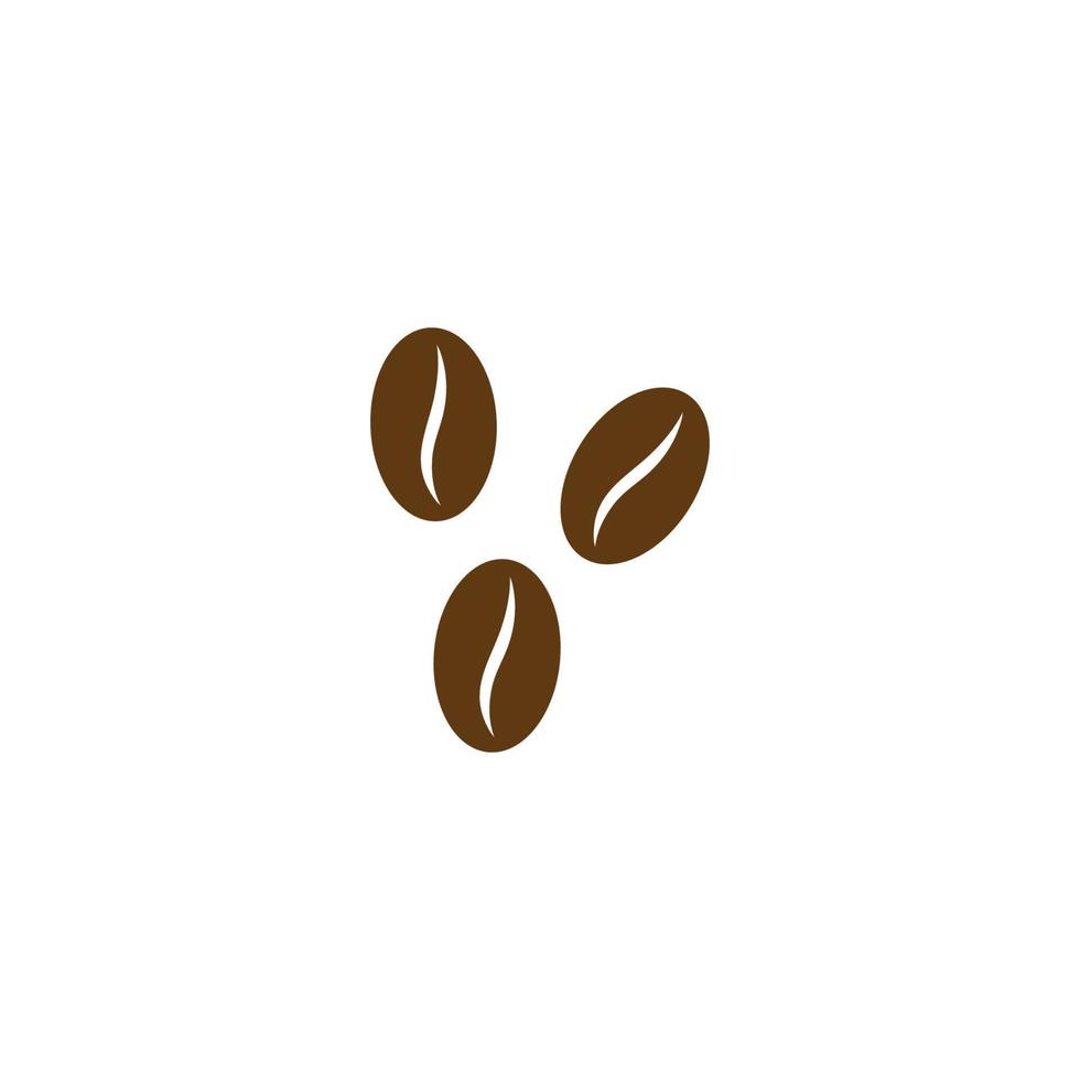 vector koffiebonen sjabloon vector pictogram illustratie