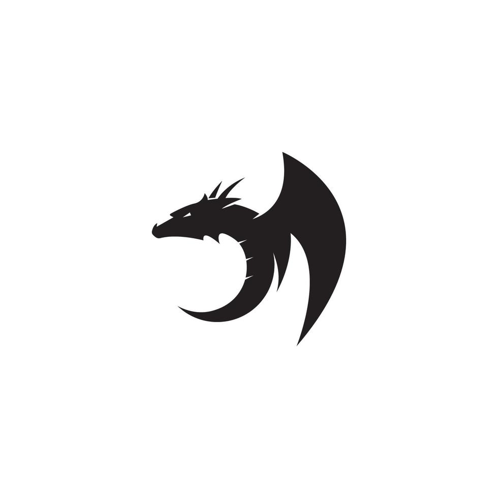 draak logo icoon vector ilustration