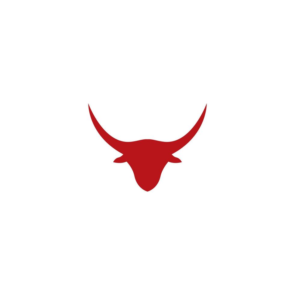 stier hoofd logo vector icoon illustratie