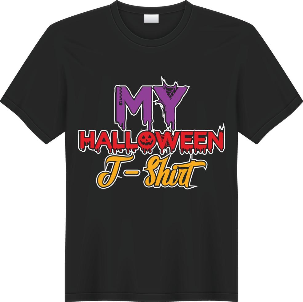 mijn halloween t-shirt vector
