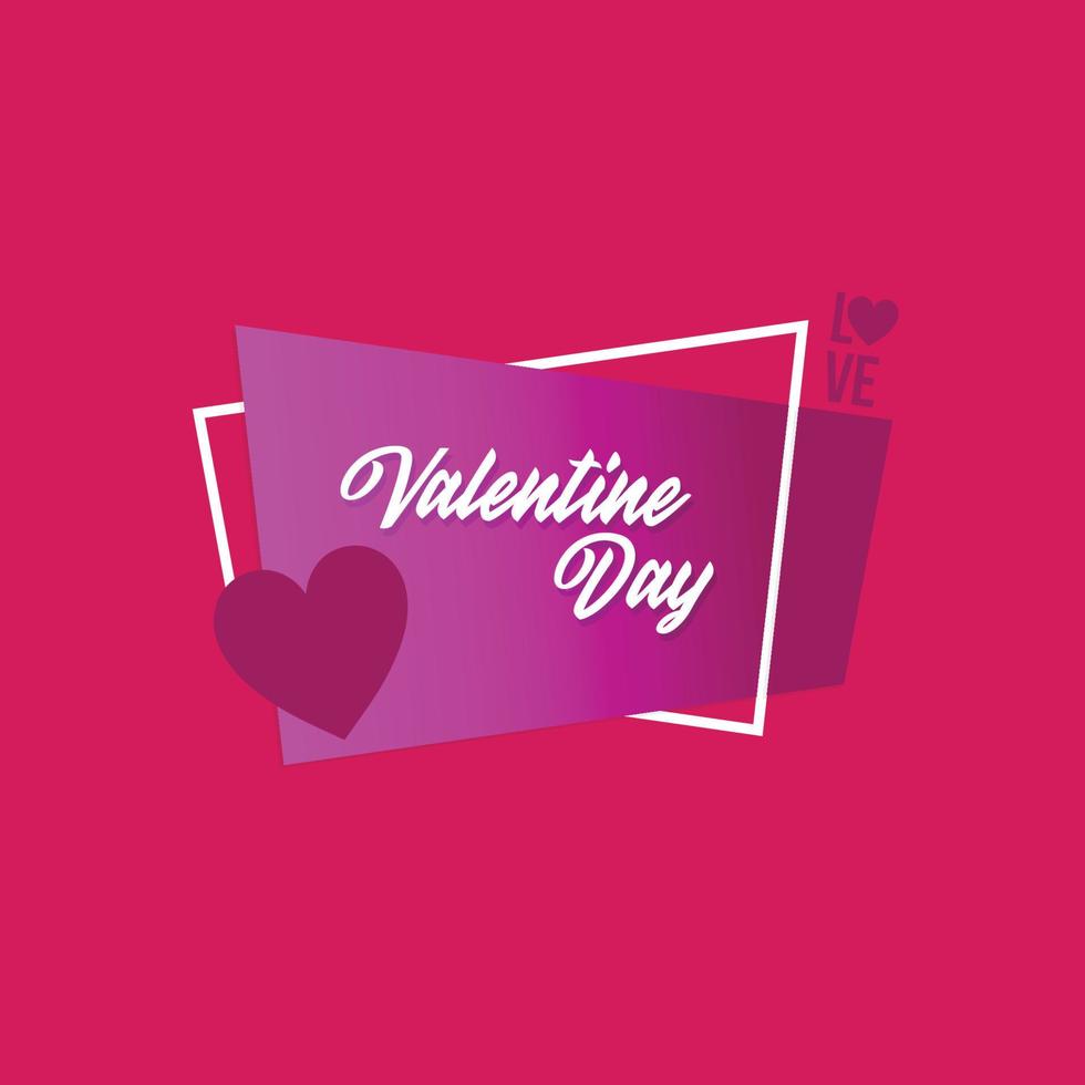 gelukkig Valentijn dag logo vector