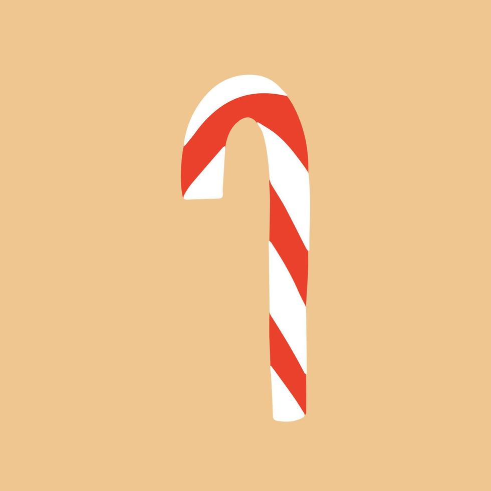 Kerstmis snoep riet lolly vector illustratie