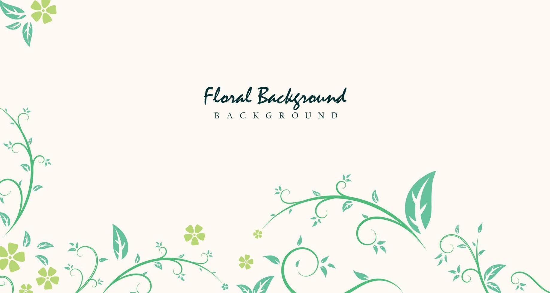 bloemen banier achtergrond met bloem en blad Aan wit achtergrond vector