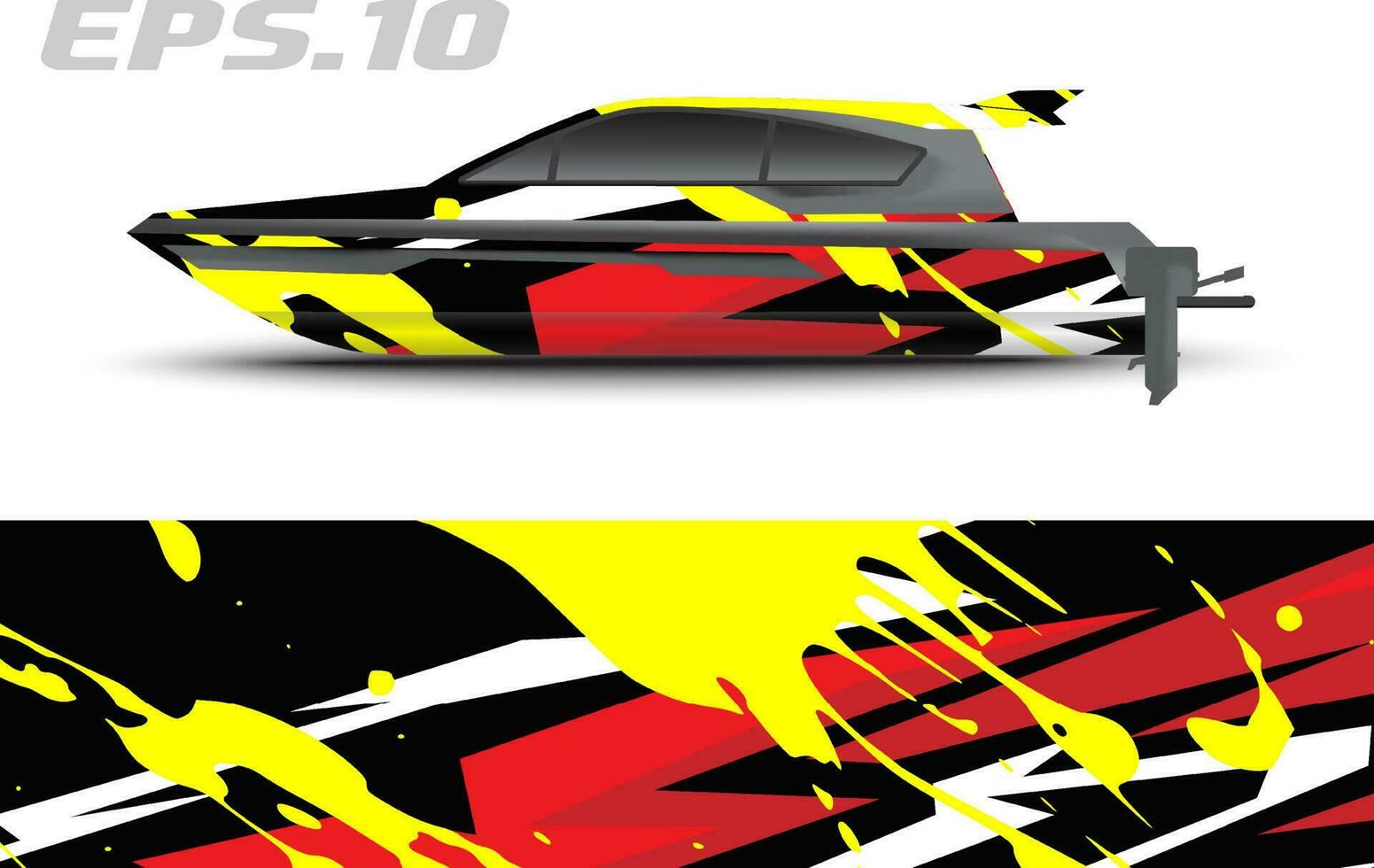 boot kleurstelling vector grafiek. abstract racing achtergrond ontwerp voor auto, motorfiets en andere voertuig sticker inpakken