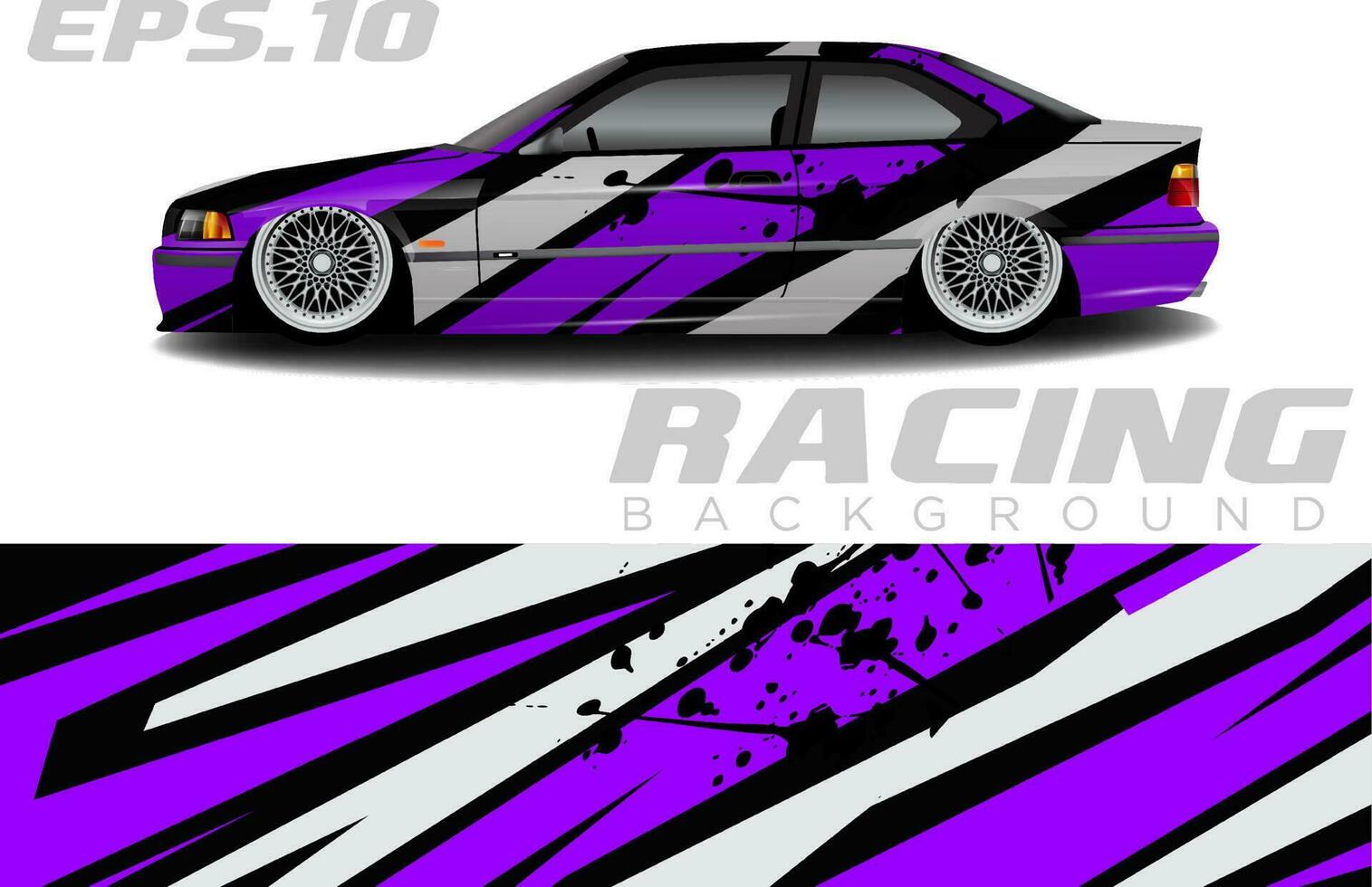 rally racing auto inpakken ontwerp vector voor voertuig vinyl stickers en automotive sticker kleurstelling