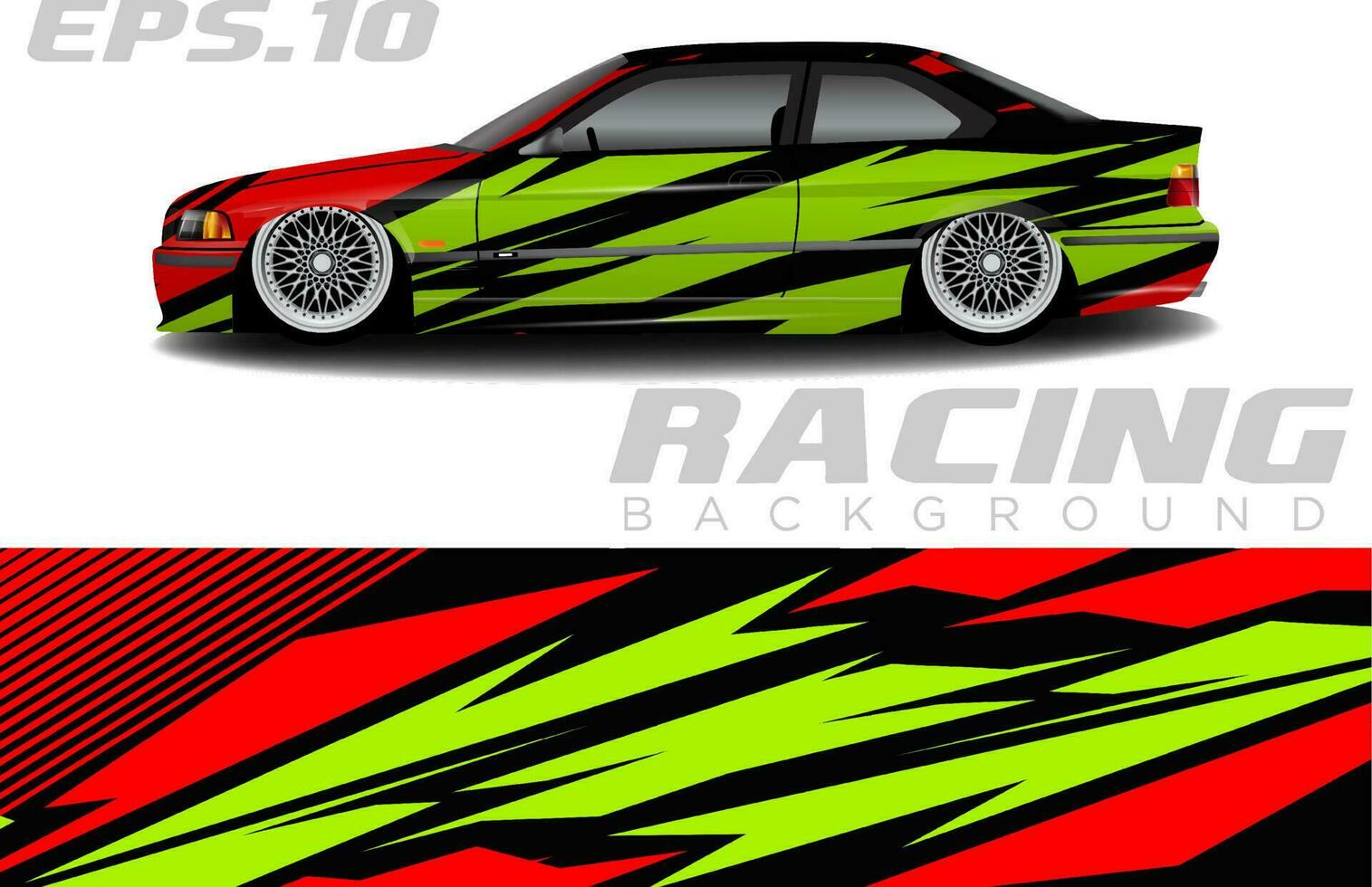 rally racing auto inpakken ontwerp vector voor voertuig vinyl stickers en automotive sticker kleurstelling