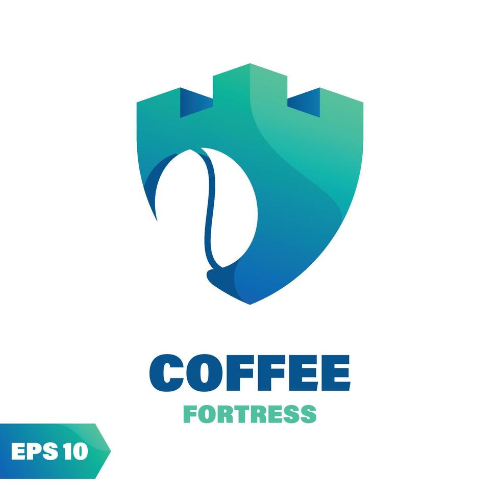 koffie vesting logo vector