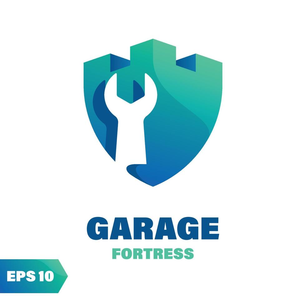 garage vesting logo vector