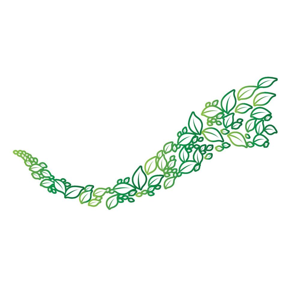 bladgroen logo en symbool vector