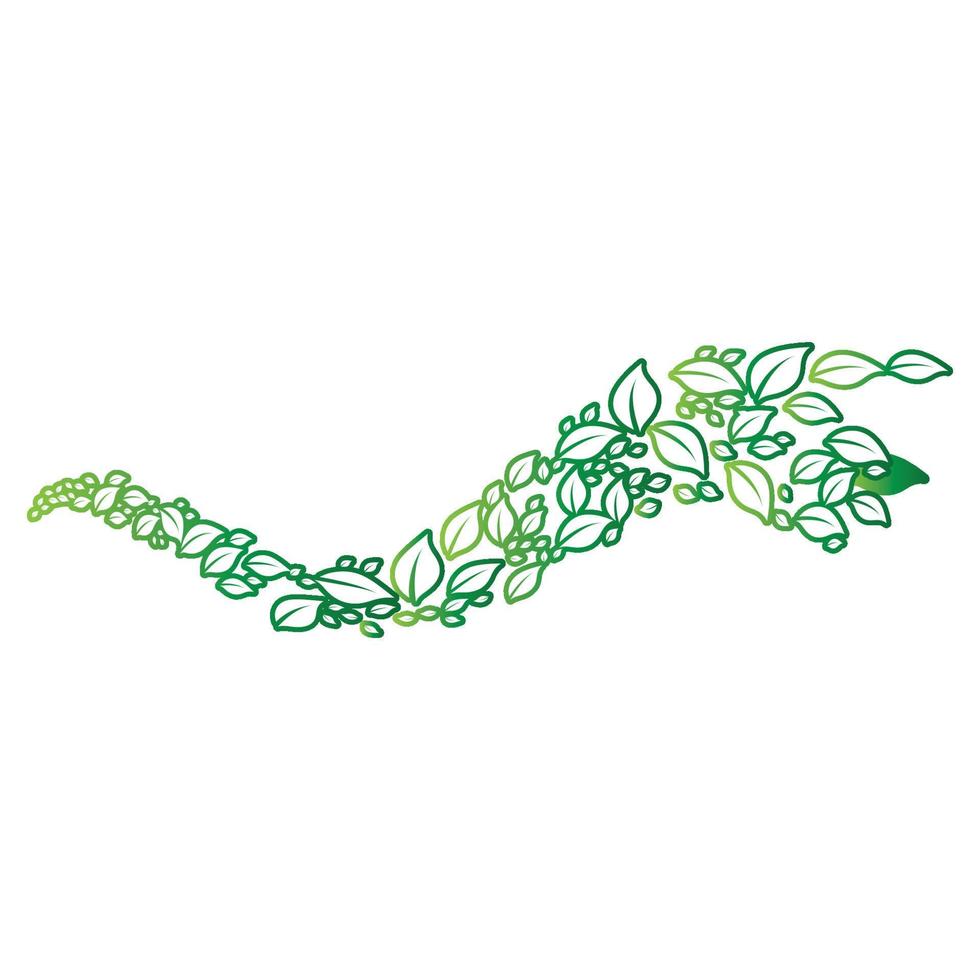 bladgroen logo en symbool vector