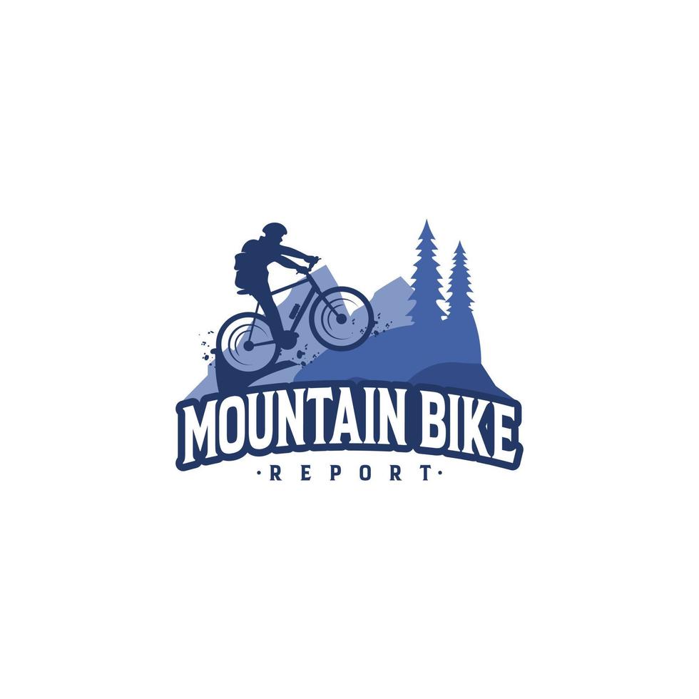 berg fiets logo ontwerp vector sjabloon