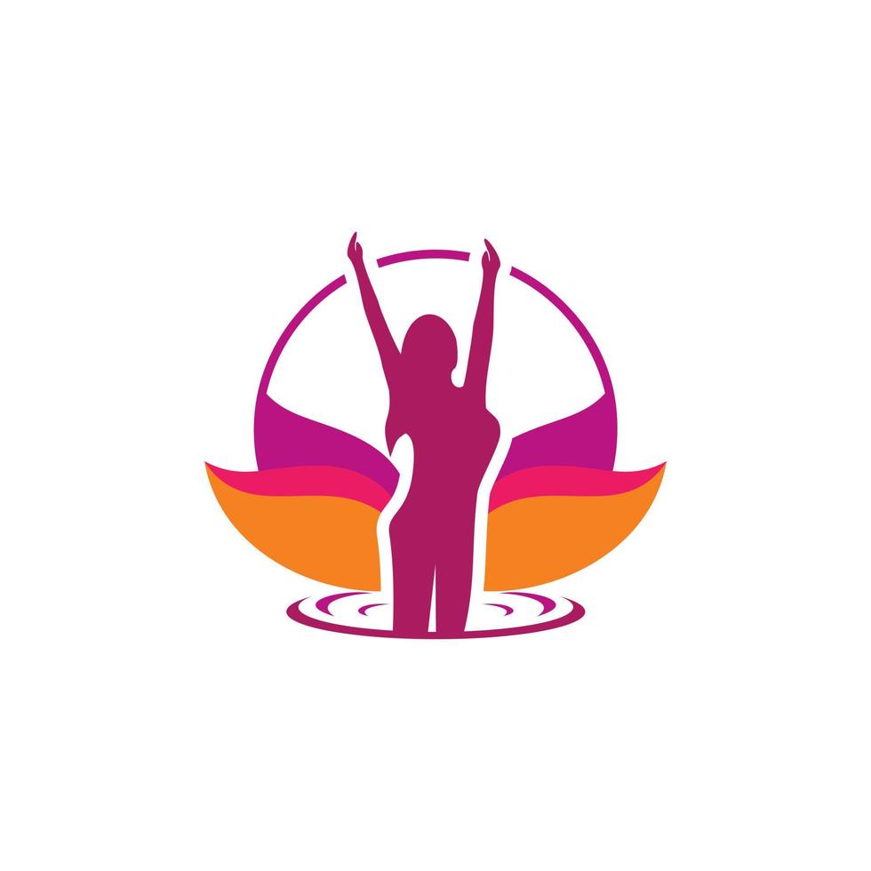 Dames Gezondheid logo sjabloon voorraad vector