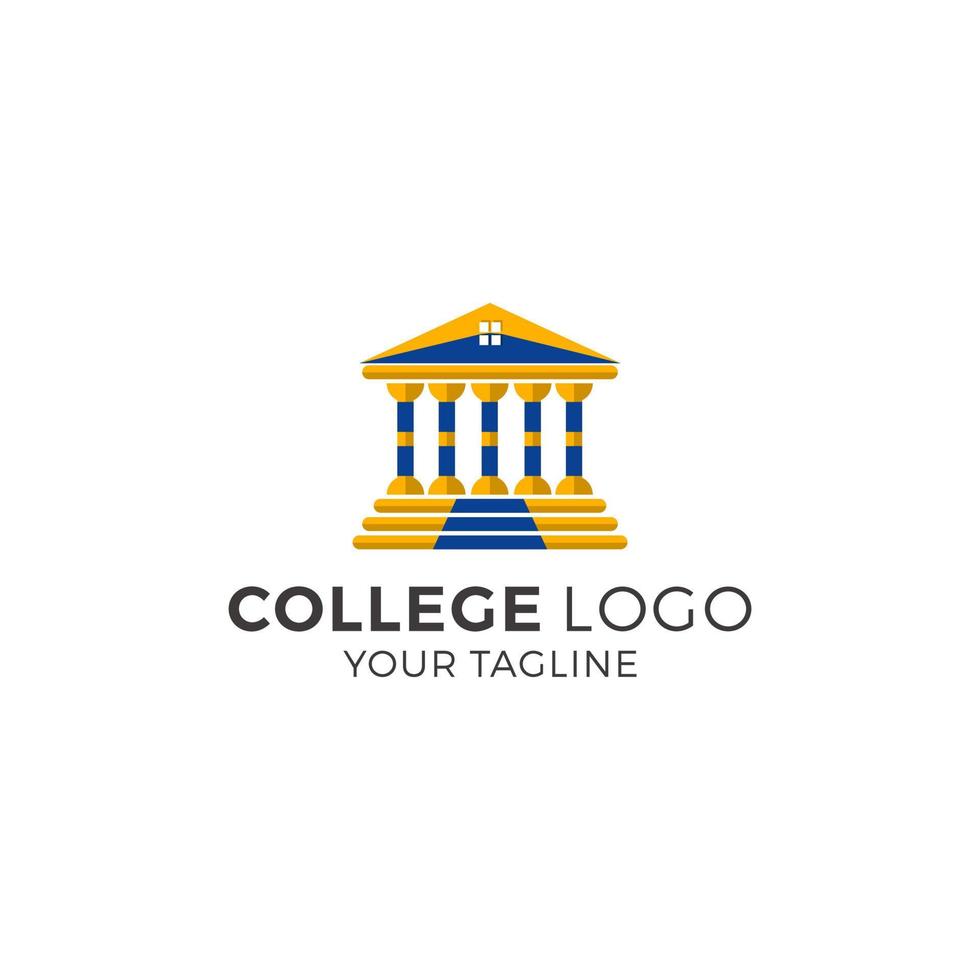 Universiteit college logo vector sjabloon