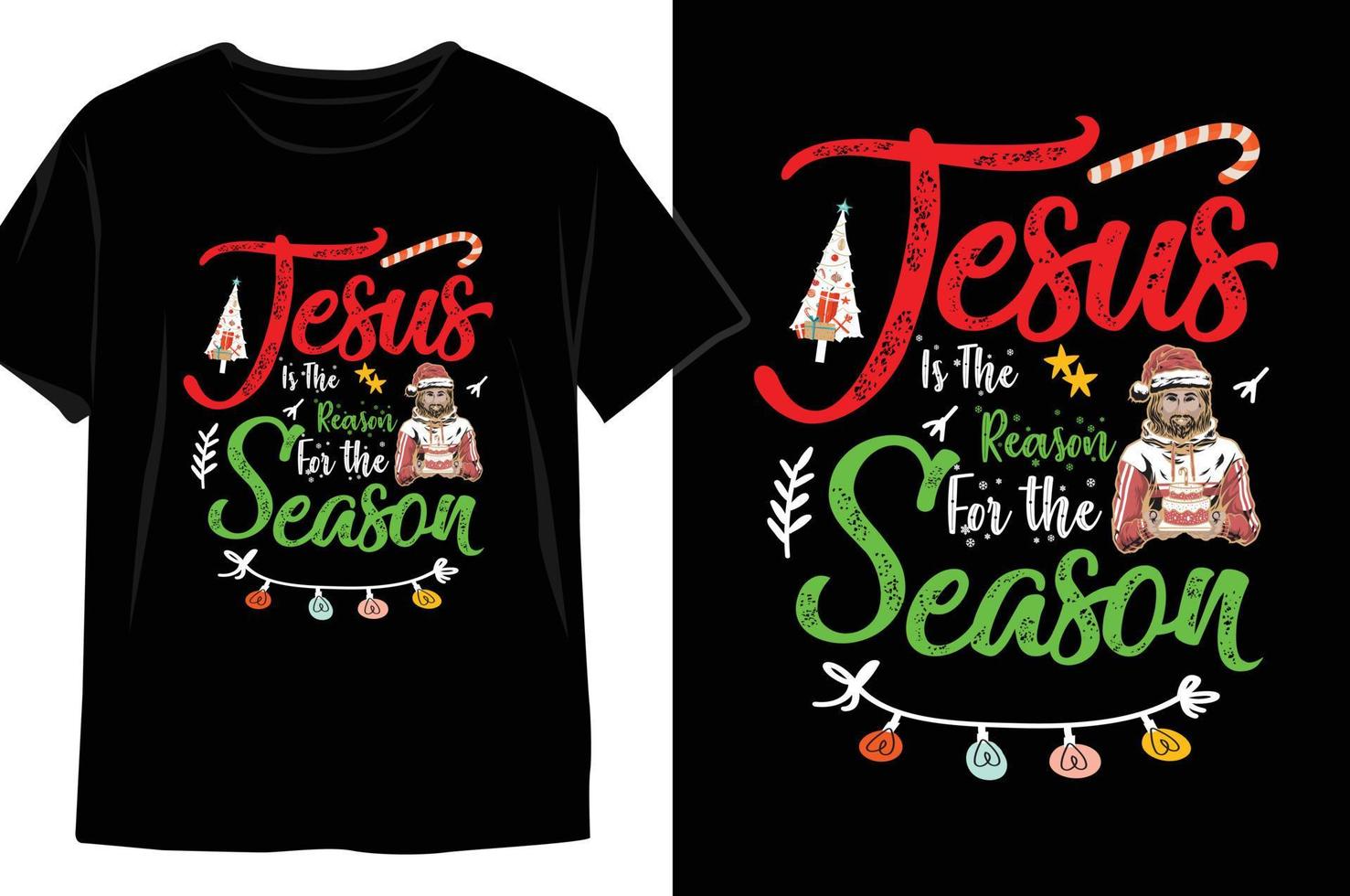 kerst t-shirt ontwerp vector