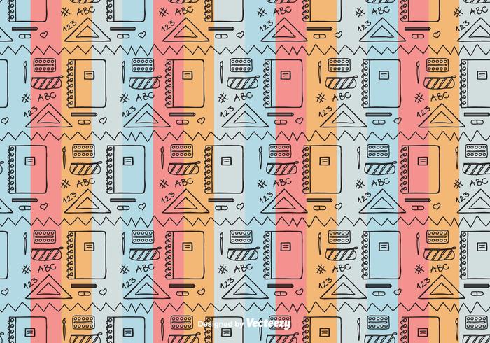 School Tool Pattern Vector