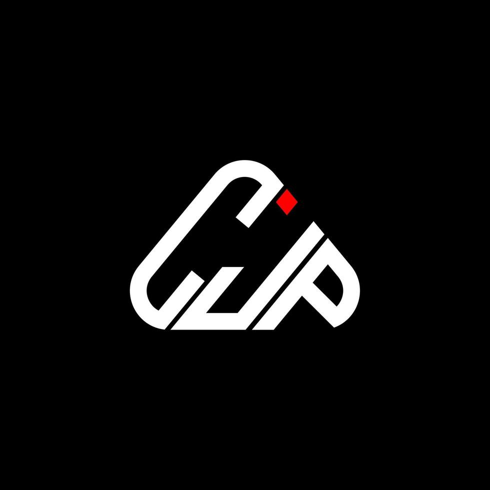 cjp brief logo creatief ontwerp met vector grafisch, cjp gemakkelijk en modern logo in ronde driehoek vorm geven aan.