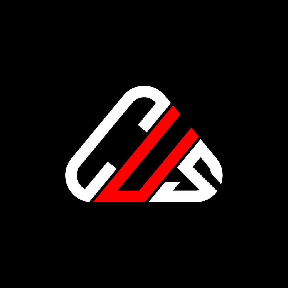 cus brief logo creatief ontwerp met vector grafisch, cus gemakkelijk en modern logo in ronde driehoek vorm geven aan.