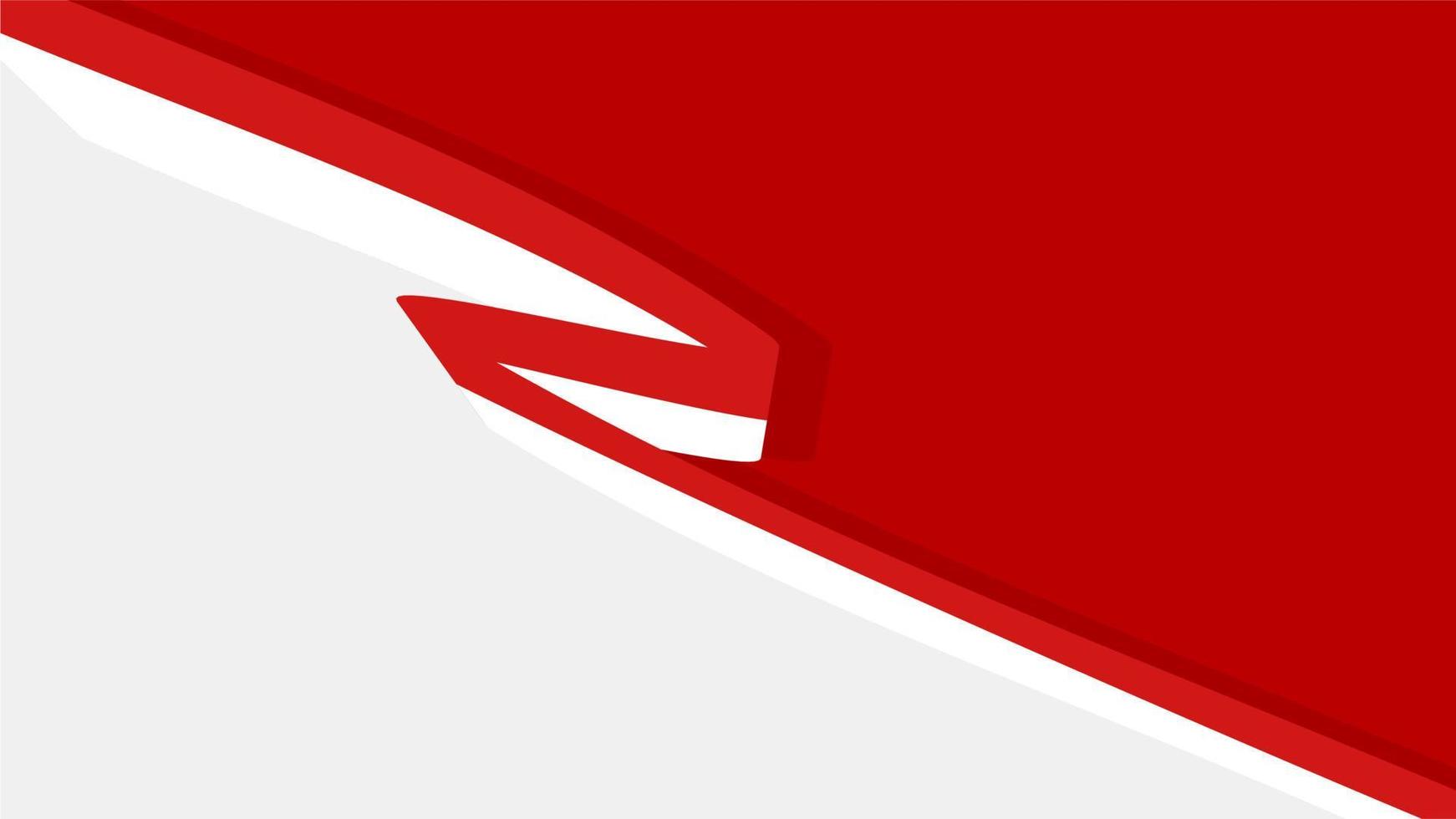 Indonesië vlag sjabloon achtergrond rood wit vector illustratie