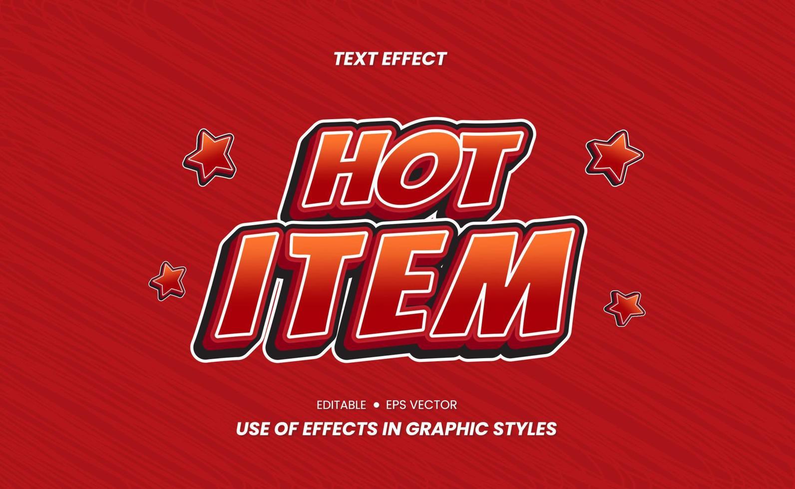 bewerkbare kleur 3d effect tekst stickers vector