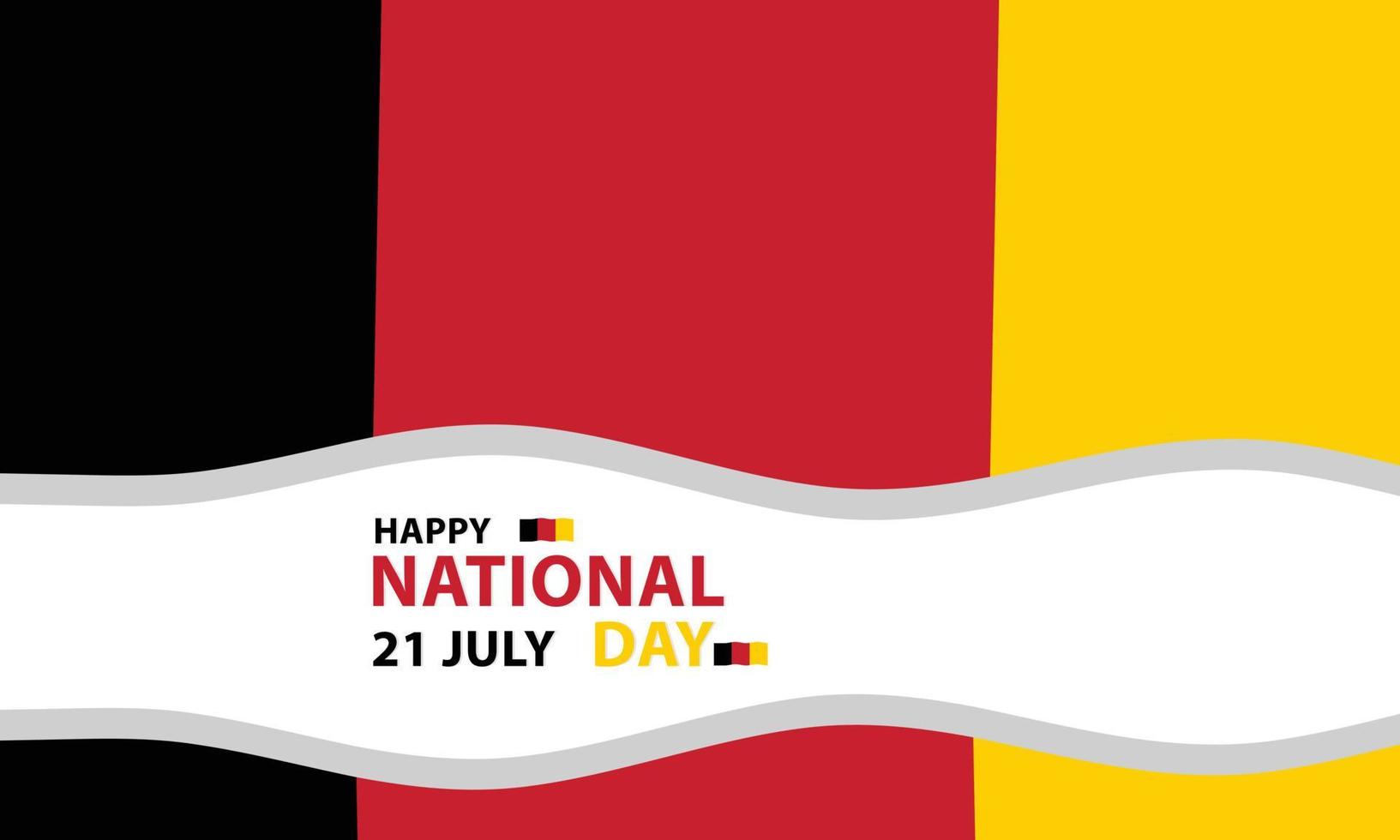 vector illustratie van een achtergrond met een vlag belgie nationaal dag