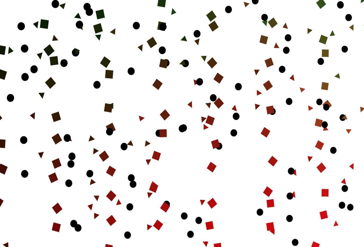 lichtgroene, rode vectortextuur in polystijl met cirkels, kubussen. vector