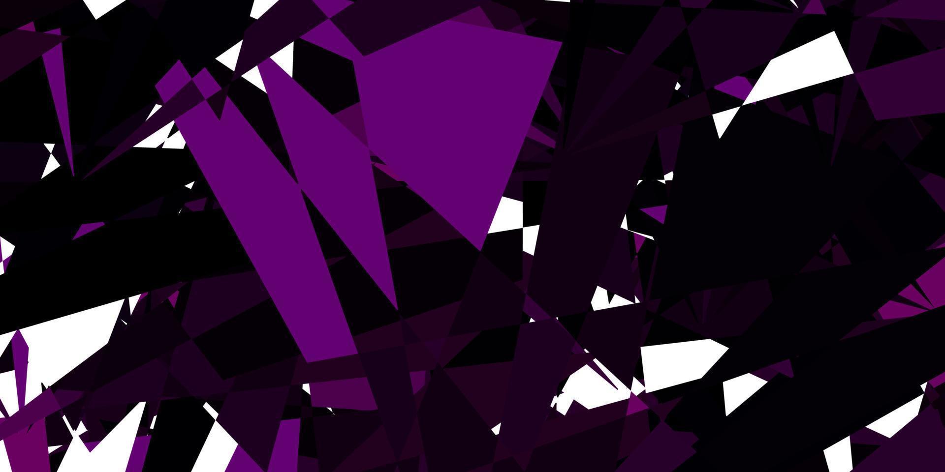donkerpaarse vector achtergrond met veelhoekige vormen.