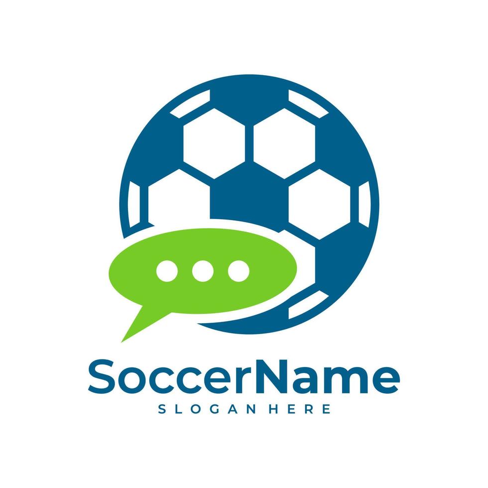 babbelen voetbal logo sjabloon, Amerikaans voetbal logo ontwerp vector