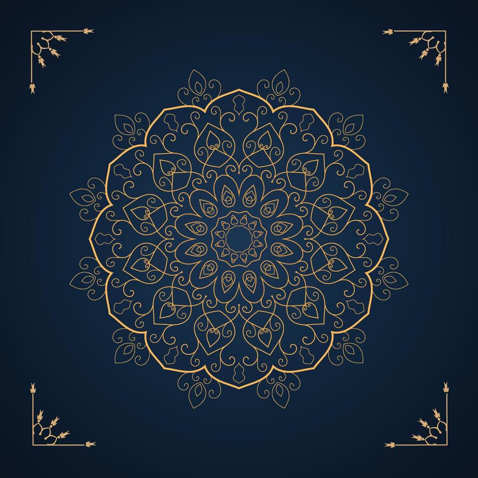 creatief Indisch luxe mandala ontwerp gouden arabesk patroon mandala, patroon, bloem, bruiloft, vintage, bloemen, label, ontwerp, schoonheid, Indisch textuur, goud, uitnodiging, abstract, kaart, vector