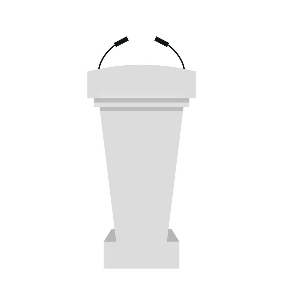 tribune podium rostrum toespraak stellage. vector illustratie