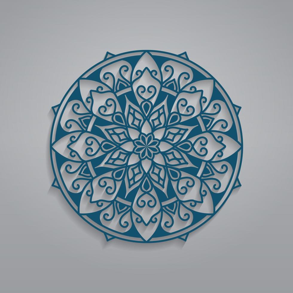 sier- mandala, decoratief cirkel, vector ontwerp