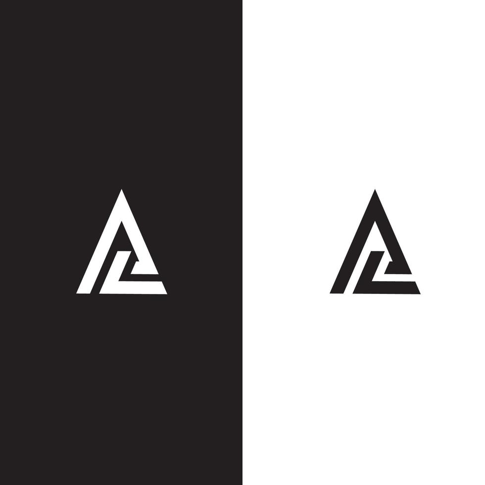 ontwerp brief al logo, brief een logo ontwerp vector