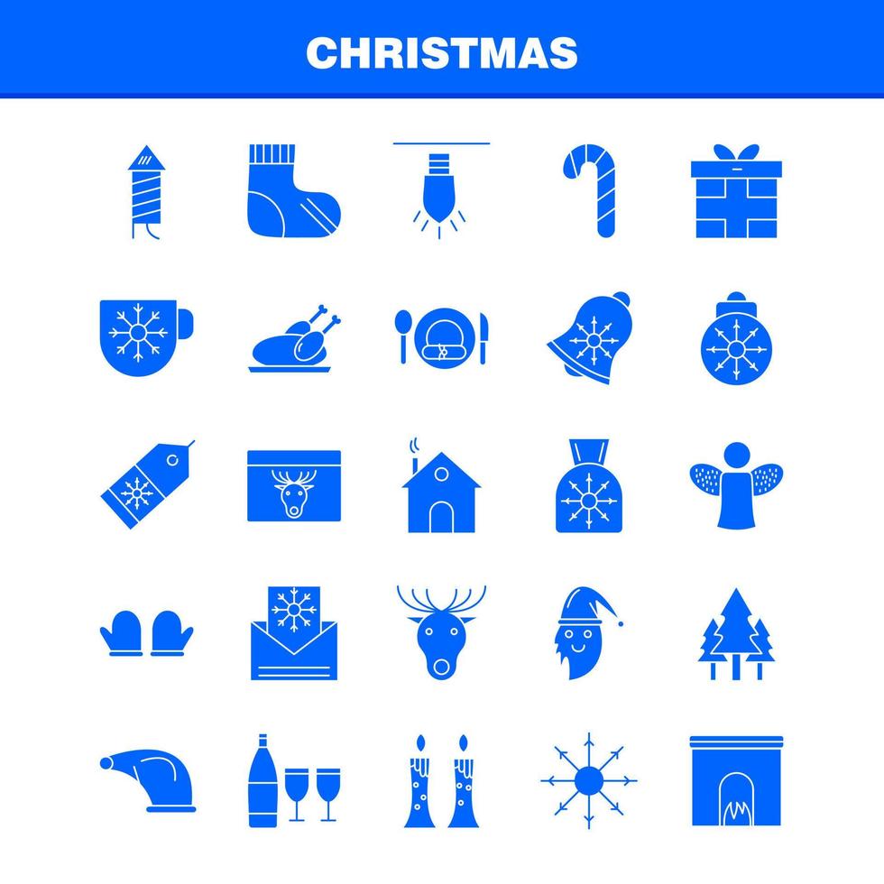 Kerstmis solide glyph pictogrammen reeks voor infographics mobiel uxui uitrusting en afdrukken ontwerp omvatten sneeuwman Kerstmis winters festival sneeuwman Kerstmis winters festival verzameling modern infographi vector