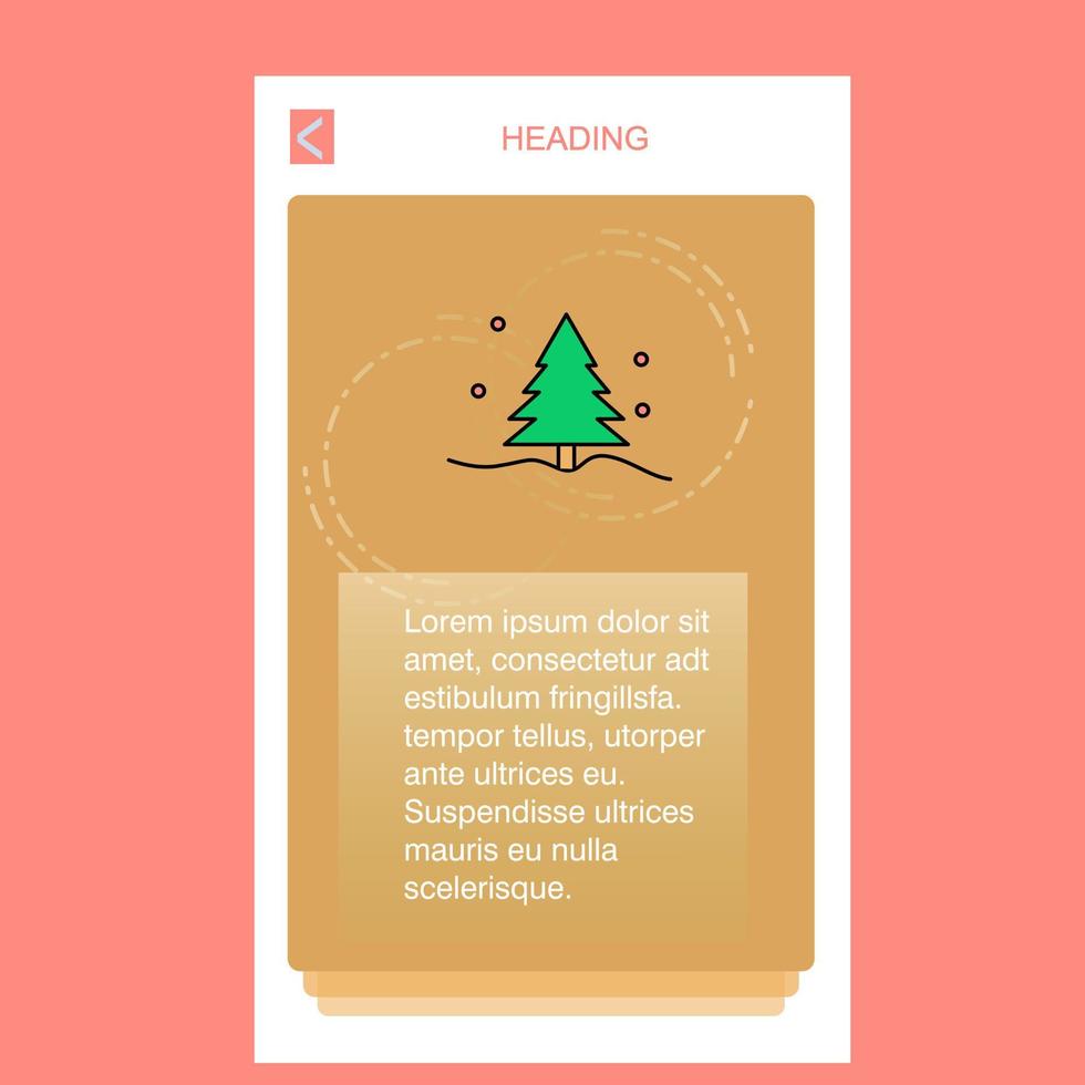 Kerstmis boom mobiel verticaal banier ontwerp ontwerp vector